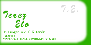 terez elo business card